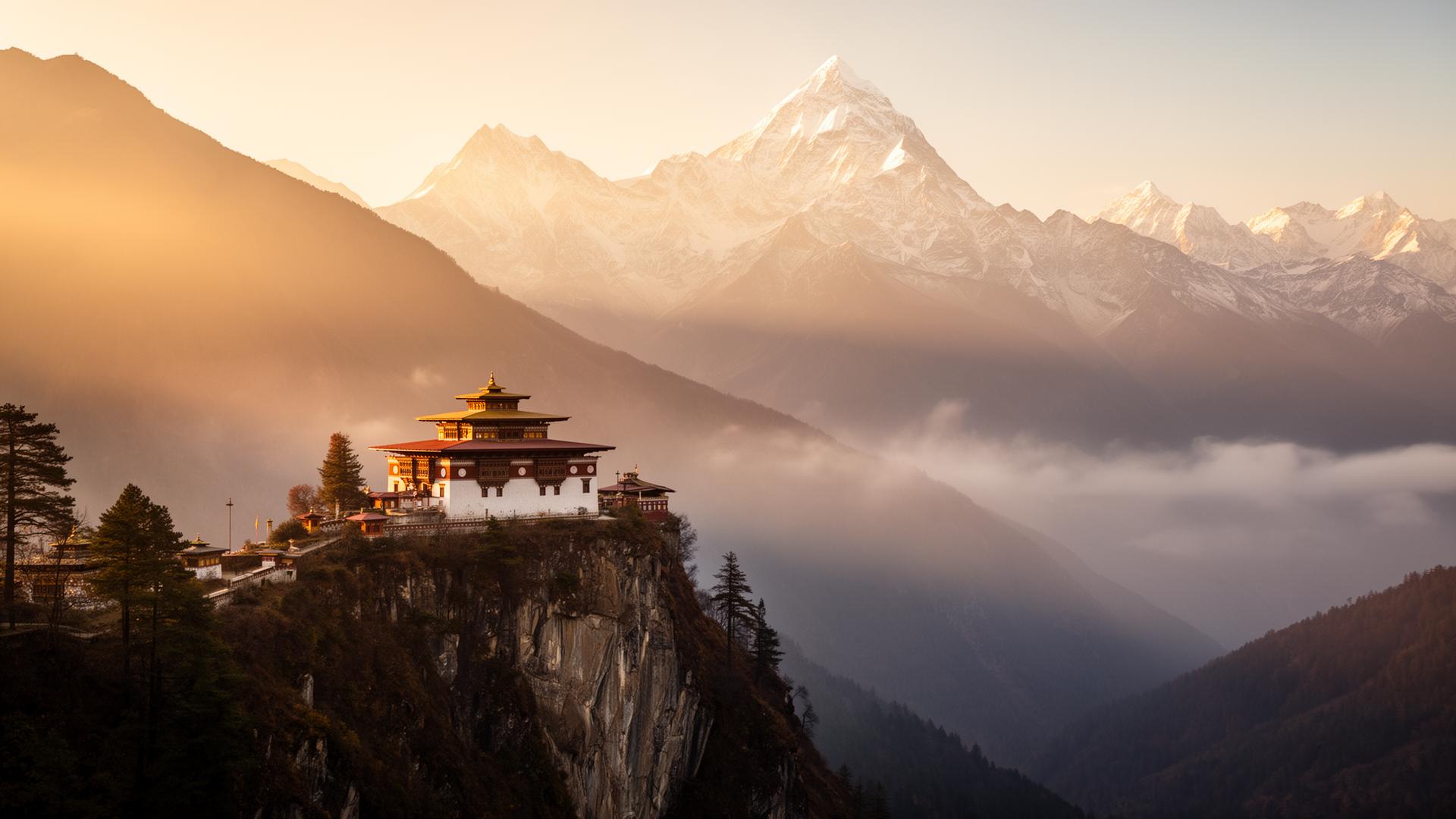 Monasterio en el Himalaya